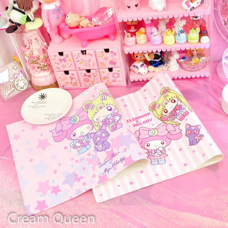 

Cartoon Soft PU Tablecloth My Melody Sailor Moon Printed Table Cloth Waterproof Placemat Birthday Party Decorations Kids Gifts