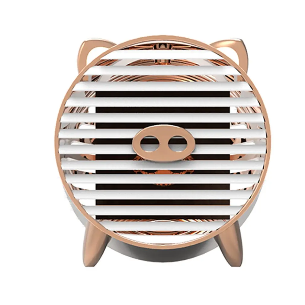 

New Generation USB Mini Air Cooler Golden Pig Aromatherapy Anion Small Air Conditioning Spray Humidifier