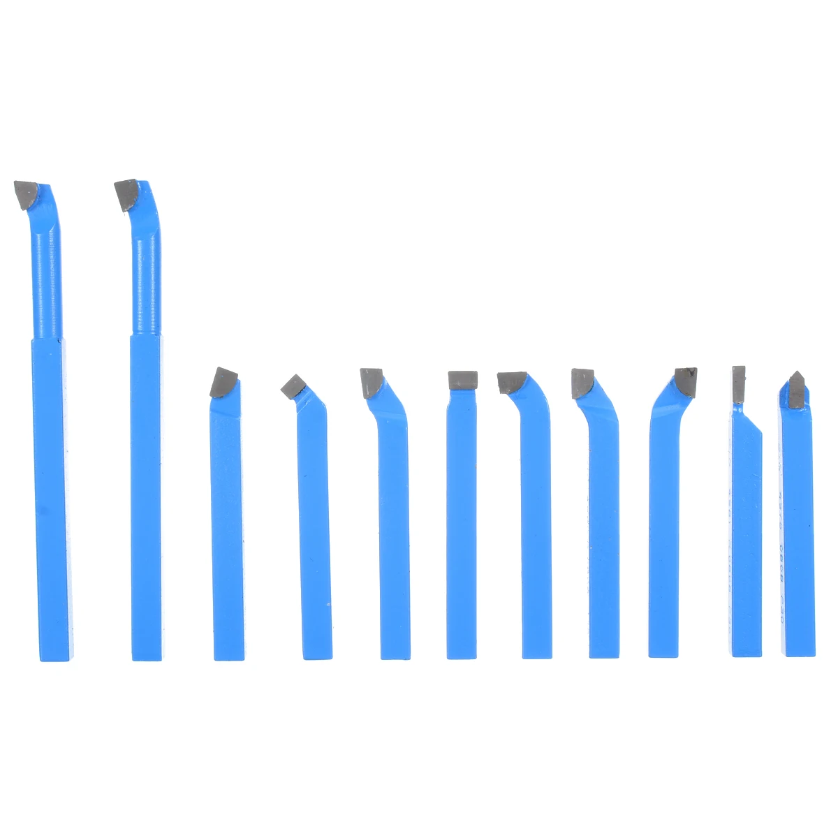 11PCS Carbide Brazed Tool Metal Lathe Tooling Carbide Tip Tipped Cutter