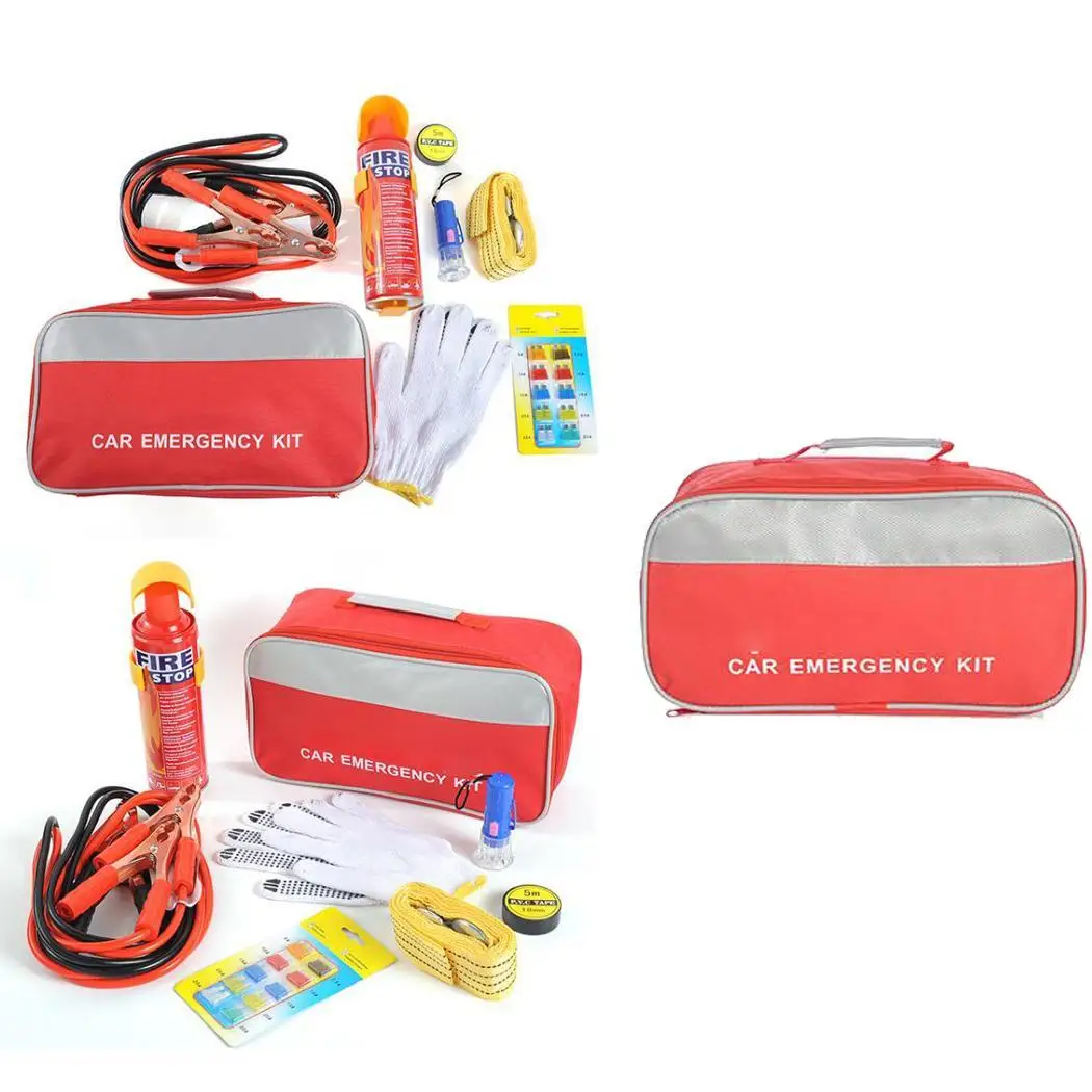 

Sailnovo Car Emergency Kits Auto Car Fuse Fire Extinguisher Flashlight and First Aid Set Emergency Car Kit Car Accessories