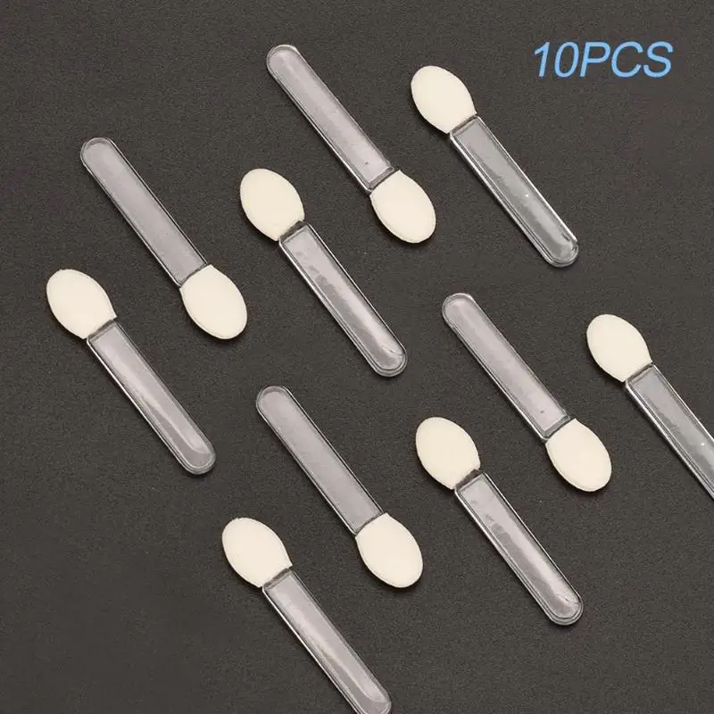 

10pcs Portable Sponge Head Eye Shadow Eyeliner Brush Applicator Beauty Tool