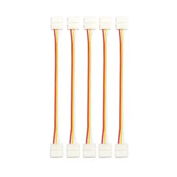 

[Seven Neon]wholesales 15cm led strip connector cable with CCT two ends clip for 3pin 10mm FPBC board two color light led strip