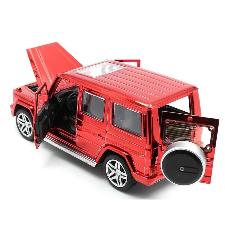 Продажа 132 Масштаб 16 см литая под давлением Mercedes G65 AMG Модель автомобиля игрушка из сплава внедорожник Авто гальванические красные транспортные сре...