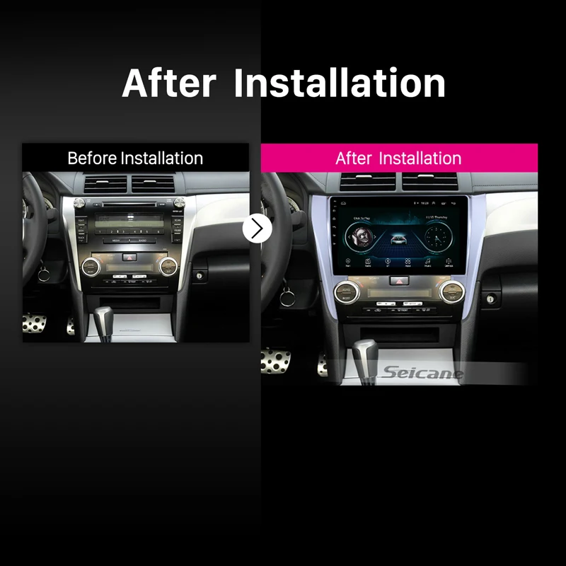 Seicane 10 1 &quotПолный сенсорный экран для 2015 Toyota CAMRY Android 8 GPS навигационная система с