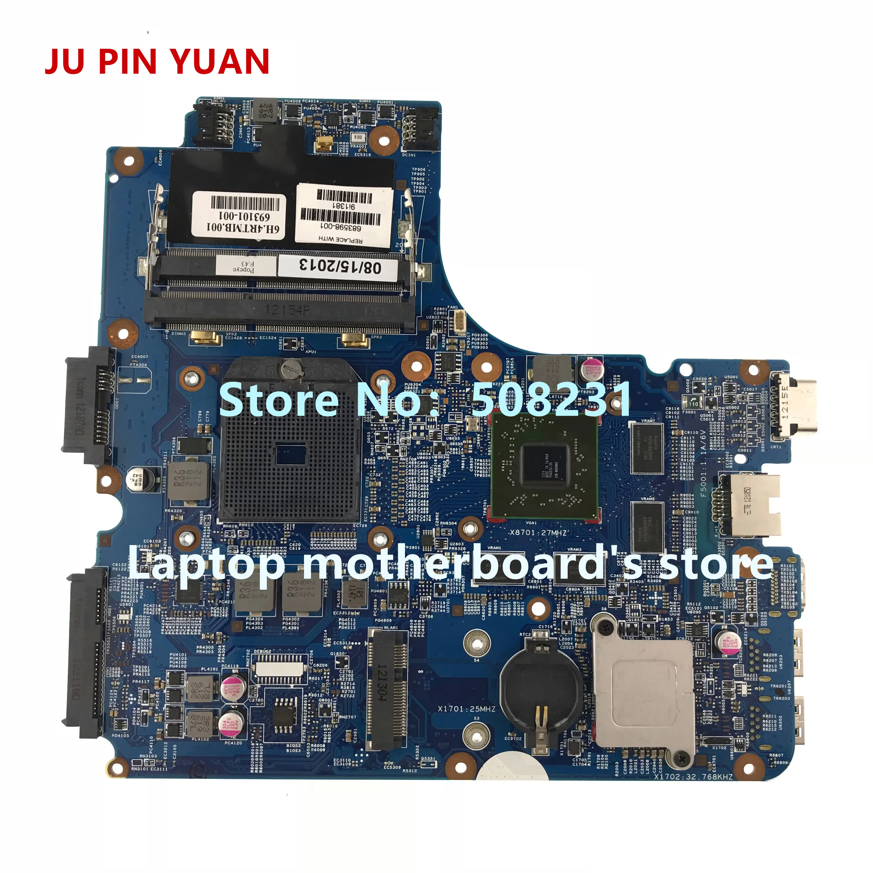 JU PIN юаней 683598-501 для hp Probook 4445 s 4545 s 4446 S материнская плата ноутбука 683598-001 683598-601 все функции полностью протестированы