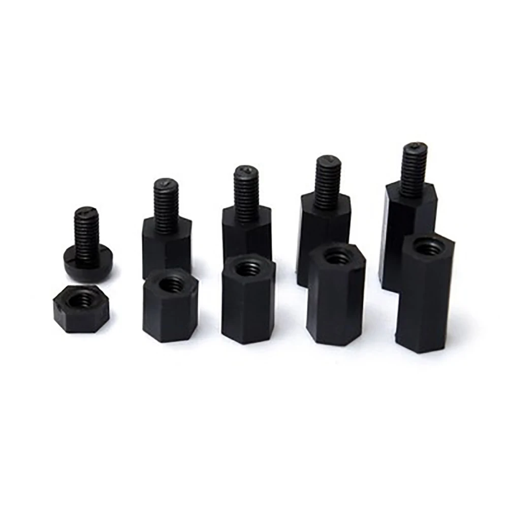 

Spacers Male Female Screw Nylon Hex Screws Nuts Repair Kits Nylon Screw Nut Isolation Column Combination Set