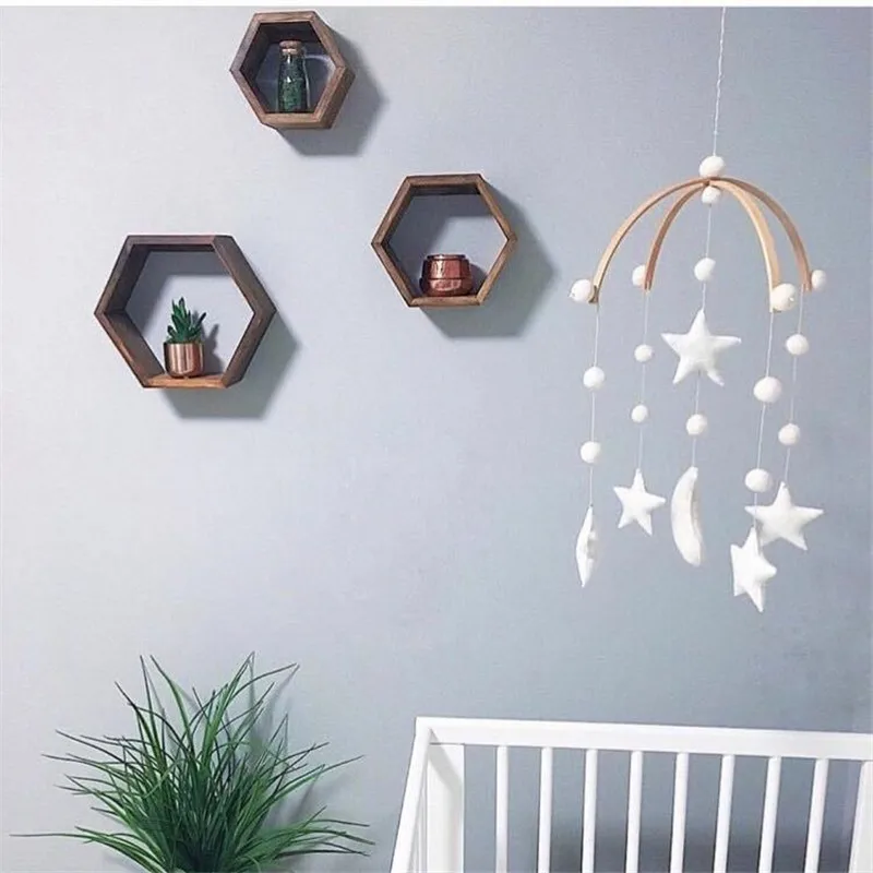 

Nordic Style Nursery Decor Blue Pink Unicorn Crib Mobile Hanging Children's Room Decoration Photography Props