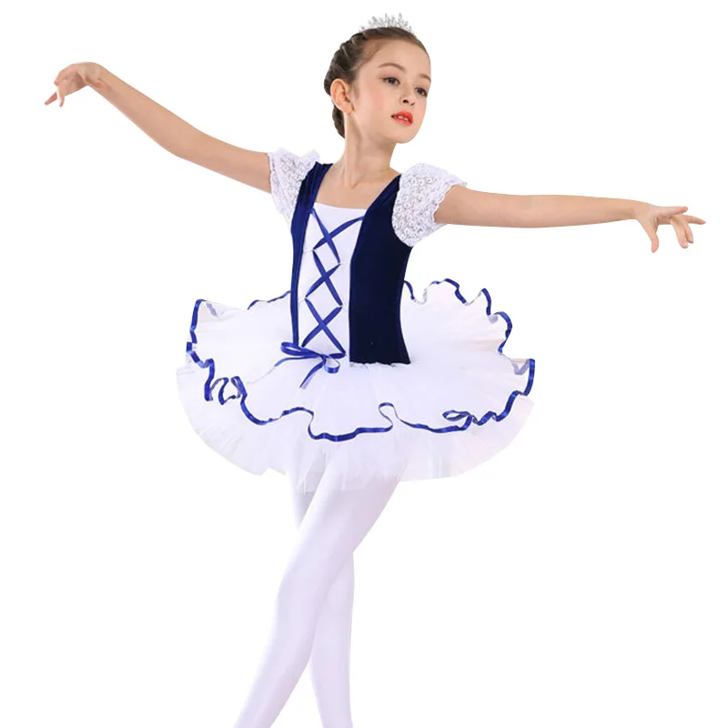 

Kids Girls Ballet Dance Dress Children Girl Dancewear Ballerina Costumes Short Sleeve Gymnastics Leotard Dancing Dress