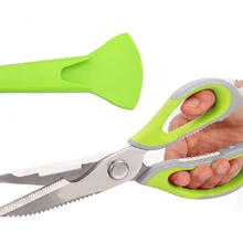 230 мм Ножницы для костей с нарезкой птицы, утки, курицы, Магнитный чехол, инструмент для приготовления пищи, Многофункциональные кухонные ножницы для рыбы