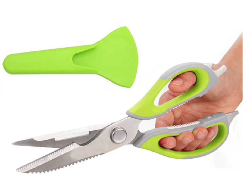 

230mm Poultry Duck cut Chicken Bone scissor with Magnetic Case Cutter Cook Tool Multifunctional Kitchen Fish shear