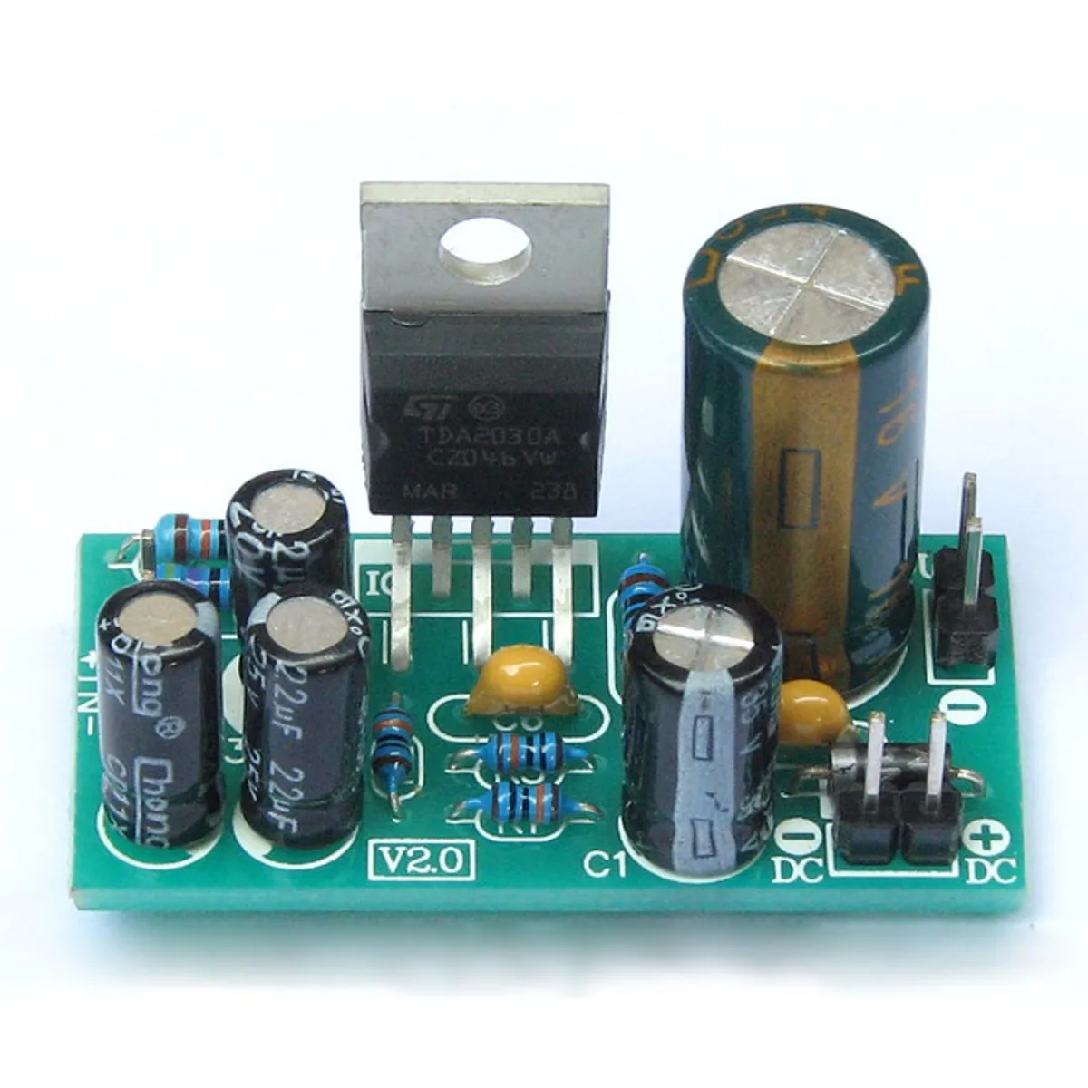 CLAITE 3 шт. DC 9 V 24 Mono TDA2030A аудио hi fi усилитель плата DIY Kit мощность 18W операционный