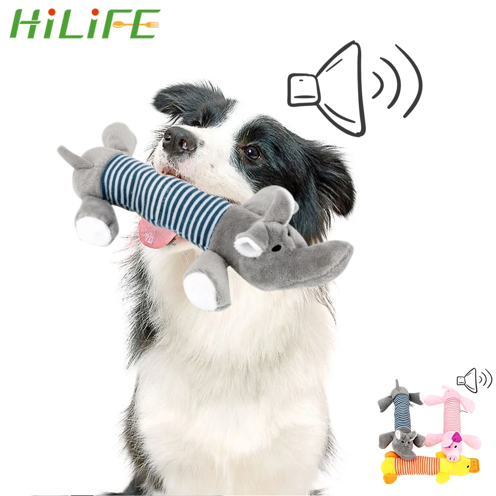 HILIFE флисовые игрушки для собак и кошек долговечные пищащие искусственные куклы