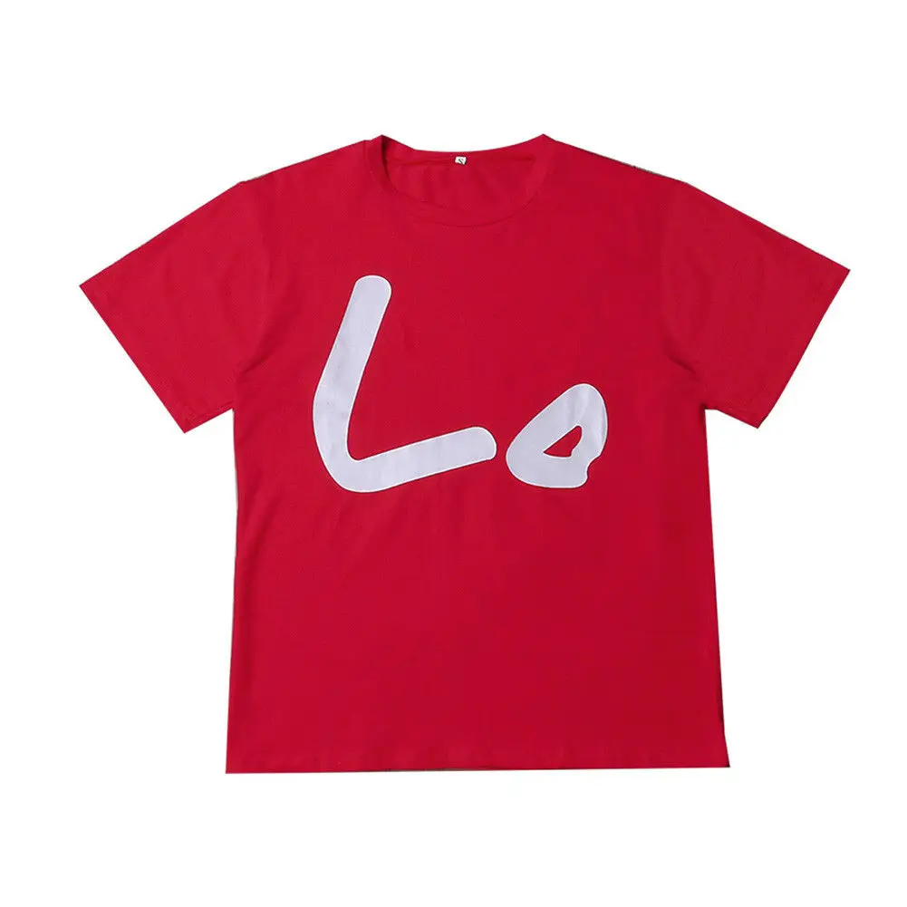 Новая летняя футболка для всей семьи, Красная футболка для взрослых, женщин и детей, пуловер, футболка с короткими рукавами, Топ
