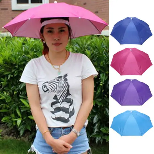 

Foldable Sun Umbrella Hat Fishing Camping Headwear Cap Golf Hats Outdoor Caps