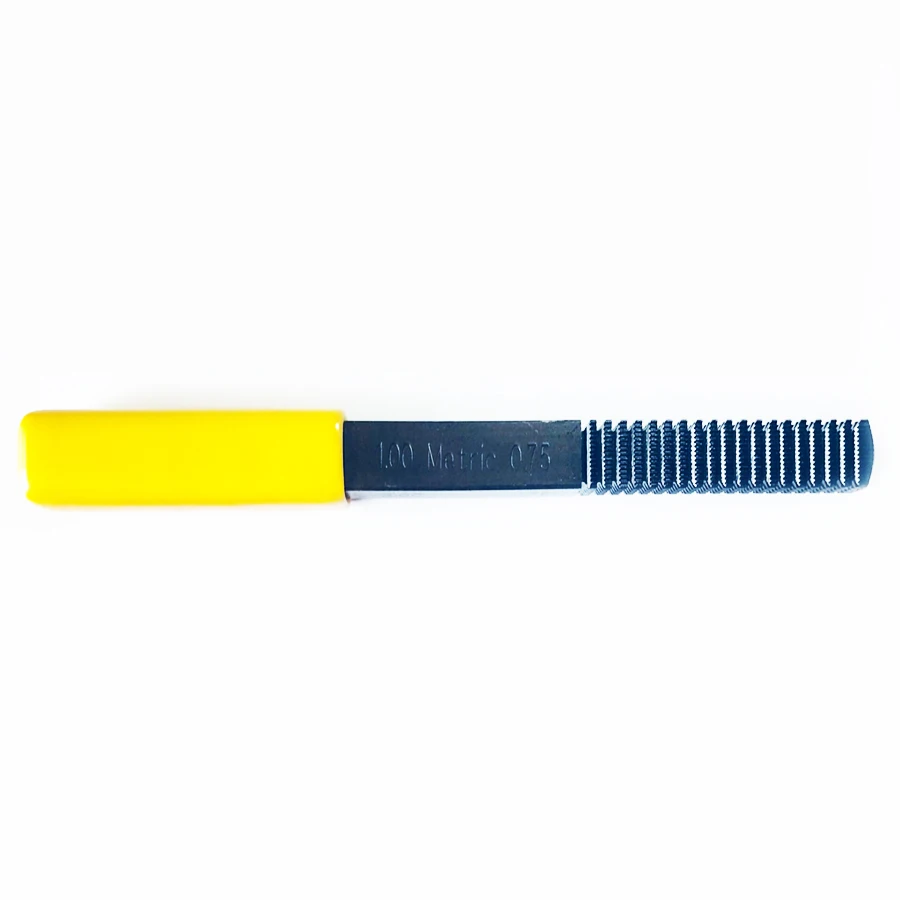 

0.75/1.0/1.25/1.5/1.75/2.0/2.5/3.0 Metric Thread Restoration File Cleans Damaged Threads Pitch Repair Tool 1 Piece