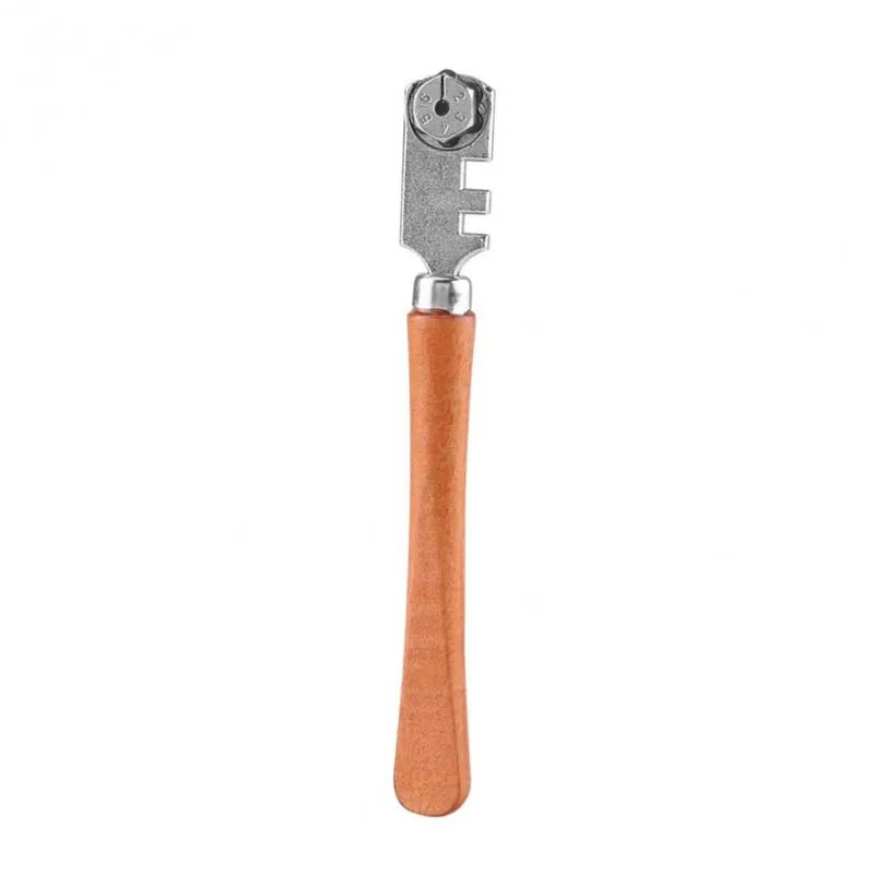 

1pc Wooden Handle Tipped Glass Tile Cutter Length For Bottle Glass Cutting Craft Hand Tool Kit 130mm