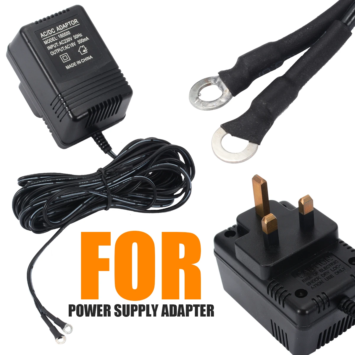

AC 18V Power Supply Adapter Transformer For Video Ring Doorbell UK Plug 5M Cable