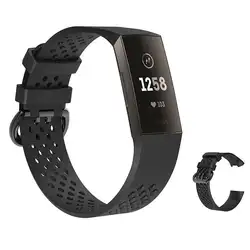 Сменный ремешок для браслетов, совместимый для Fitbit Charge 3, силиконовый мягкий ремешок для браслета, подходит для Fitbit Charge 3