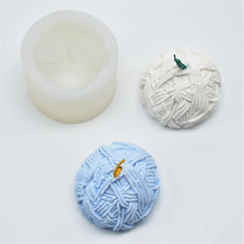 

Silicone Candle Molds New Handmade Round Wool Candle Silicone Mold Craft DIY Clay Craft Mold Aroma Candle Mould