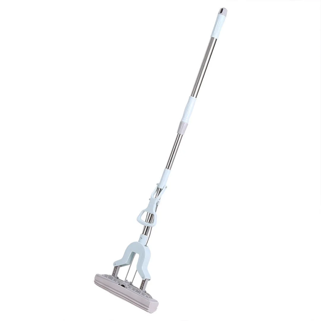

Stainless Steel Removable Telescopic Sponge Mop Adjustable Handle Absorbent Sponge Mop Multi Functional Home Floor Cleaning Tool