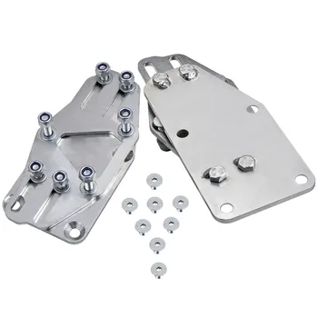 

Brand New Adjustable Motor Mounts Adapters Raw Steel for Chevy SBC BBC LS Engines