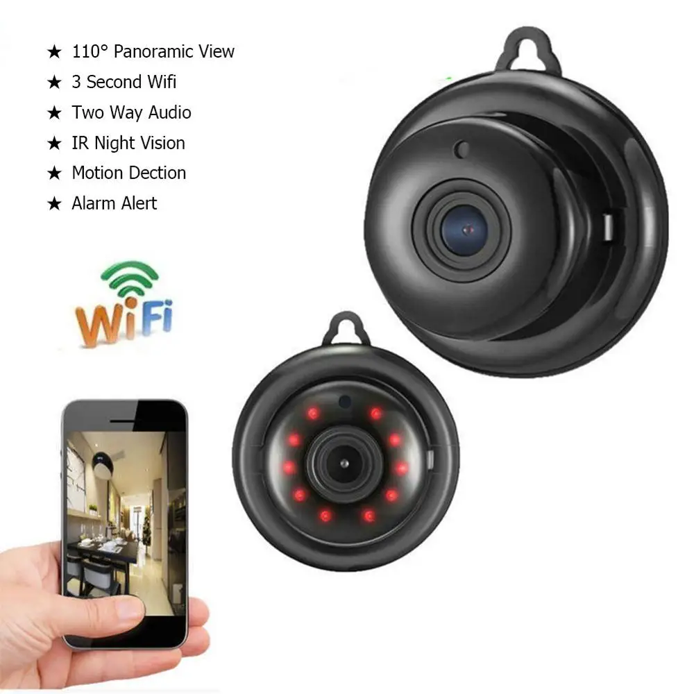 

HD 960P Mini Wifi IP Camera Infrared Night Vision Mini Camcorder Two Way Audio IP P2P Wifi Camera Mini IR-Cut Camera