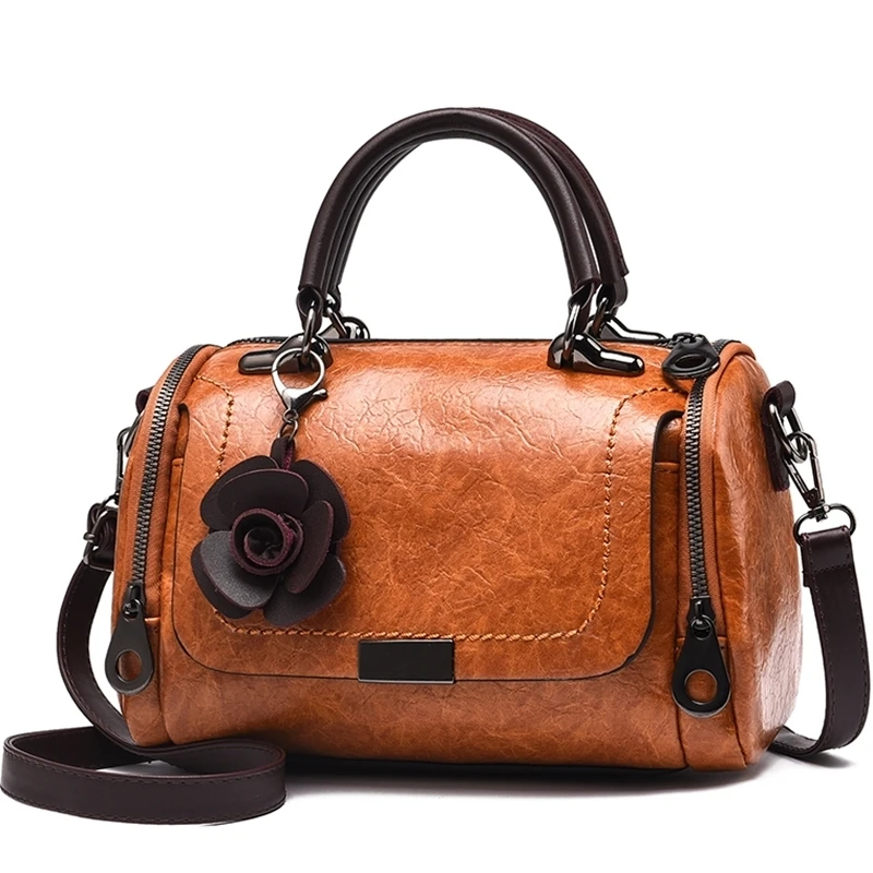 

Floral Shoulder Women Bag Antique Female High Quality Pu Leather Shoulder Bags Small Cross Body Bag Casual Elegant Handbag Purse