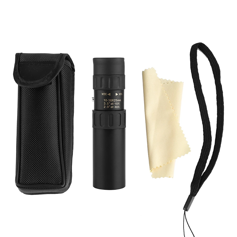 

10-30X25 adjustable continuous zoom single cylinder low light level night vision HD high power telescope 2019