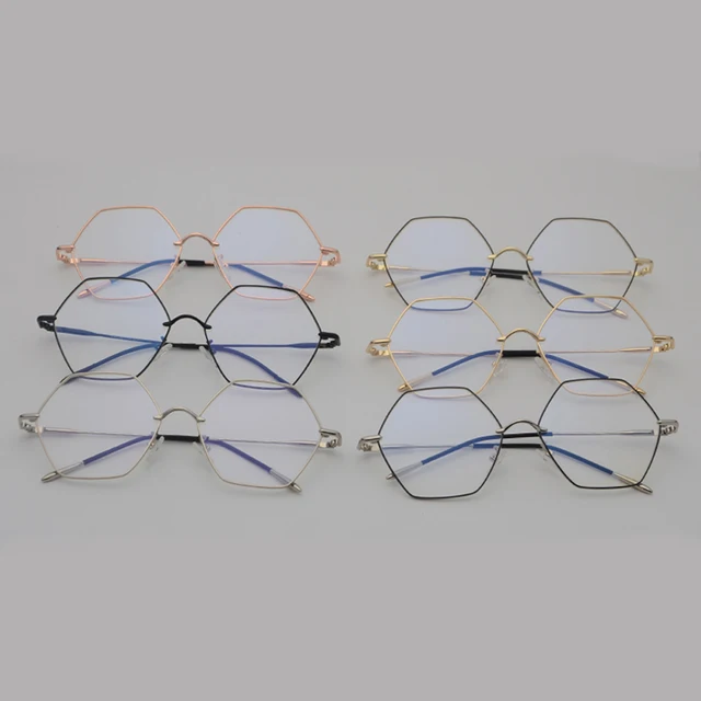 hexagon eyeglasses