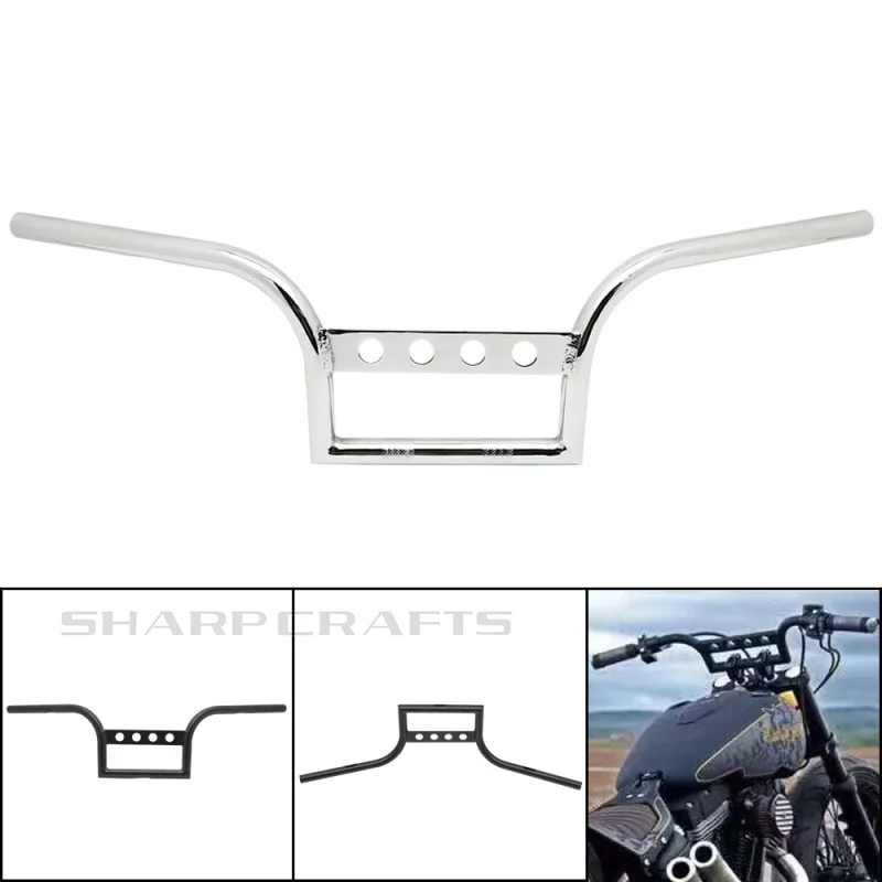Руль для мотоцикла 1 дюйм 25 мм Harley Sportster XL883 XL1200 Dyna FLD Softail FLST FXST Chopper Bobber Cruiser |