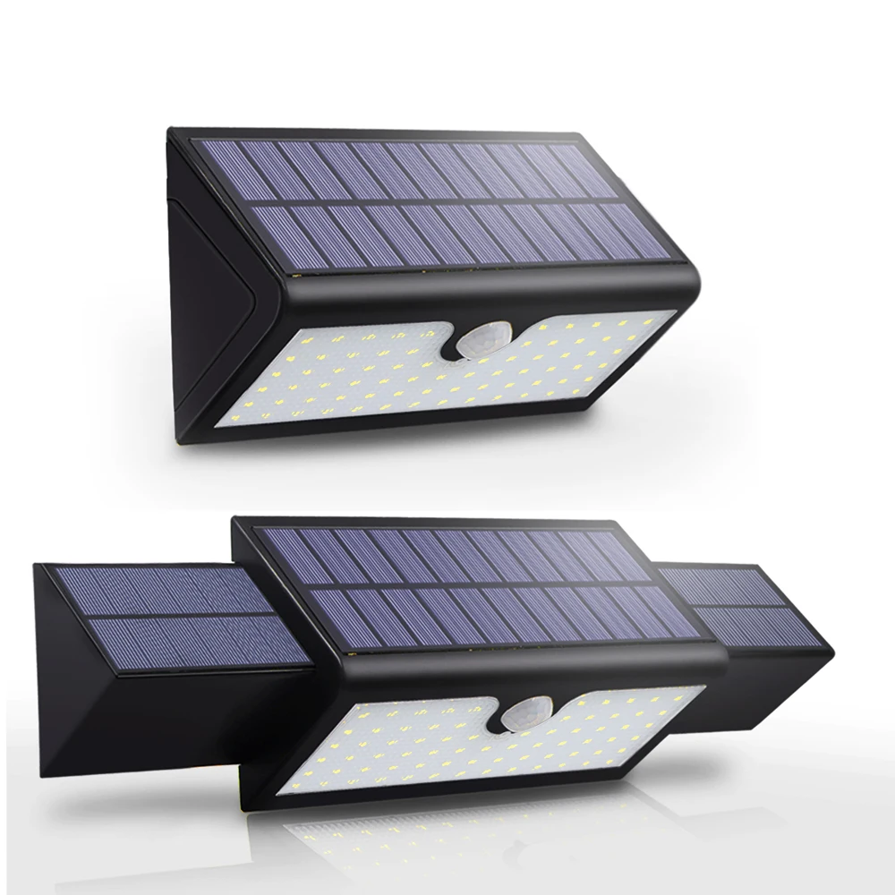 Wall Light Solar Power Collapsible Body Sensor Outdoor IP65 Waterproof