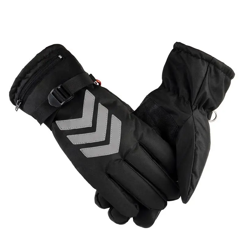 2019 US Plug Waterproof Heated Gloves Battery Powered For Motorcycle Hunting Ski Winter Warmer  Rechargeable Battery Unisex