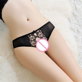 

Morease Panties women's lace low waist hot passion open-minded erotic typhoon transparent sexy open file t-trousers sexy shop