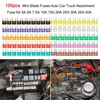 100pcs Mini Blade Fuses 12v Auto Car Truck Assortment Mini Fuse Set Kit 2A 3A 5A 7.5A 10A 15A 20A 25A 30A 35A Fuse Adapter ► Photo 1/6