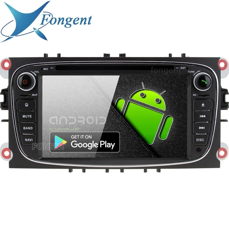 Android 9 0 для Ford Mondeo Focus C MAX Galaxy Tourneo Transit S max Kuga Car 2 Din DVD GPS навигация радио мультимедиа