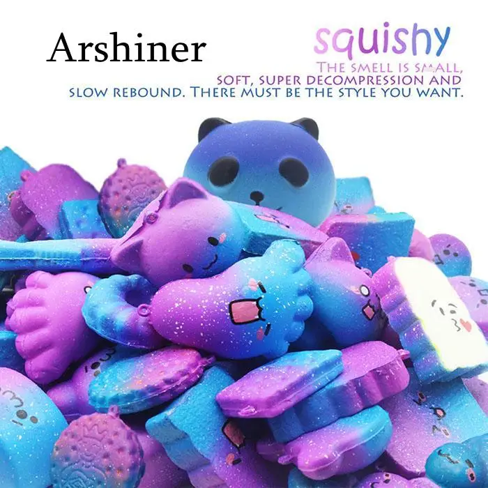 

Stress reliever Slow Adults squishy slow Cartoon rising Squishy toy Toys Animal Kids 5/10Pcs Rising Set Shape Reliever