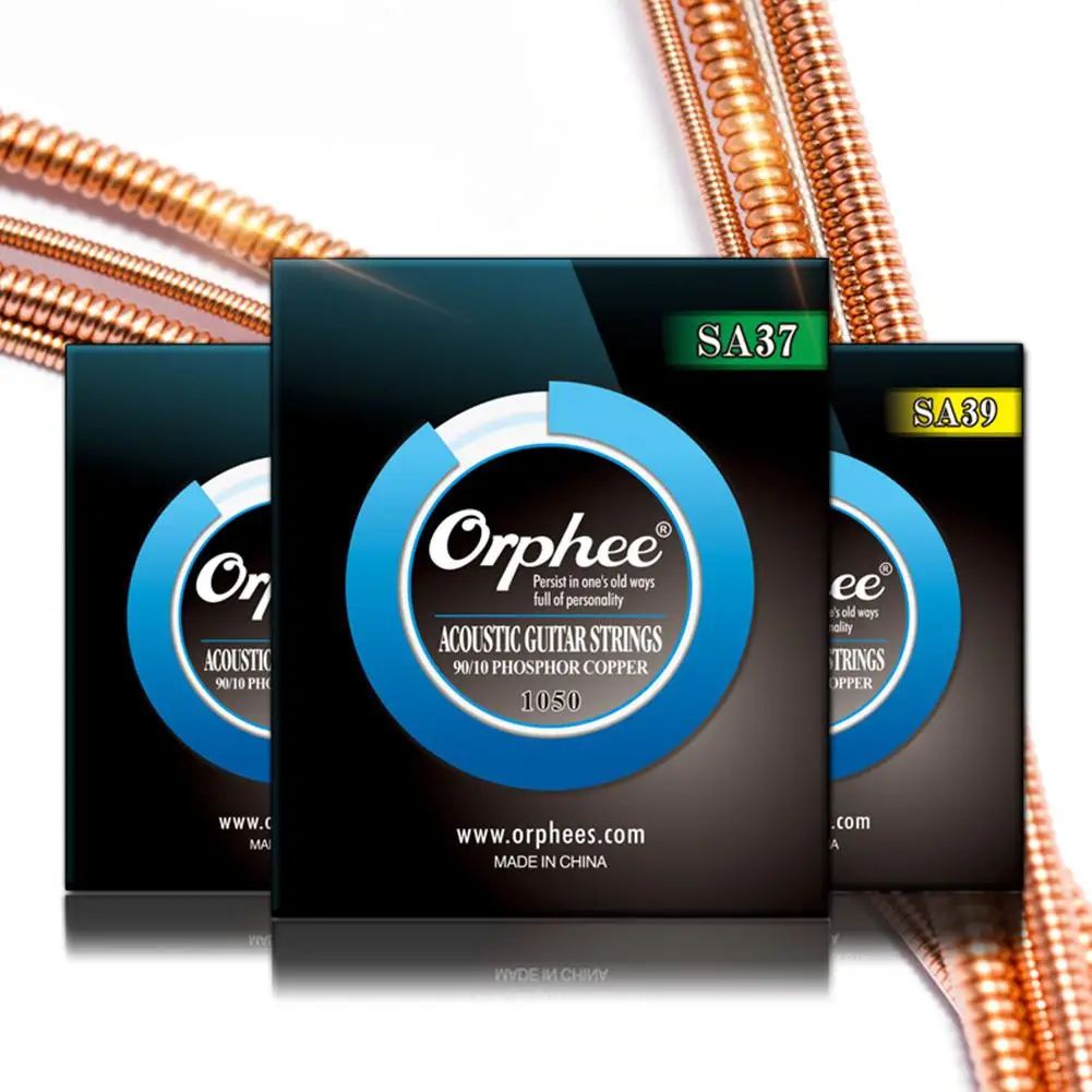 Orphee 6 шт./компл. акустические струны китайской гитары Экстра легкий шестиугольный