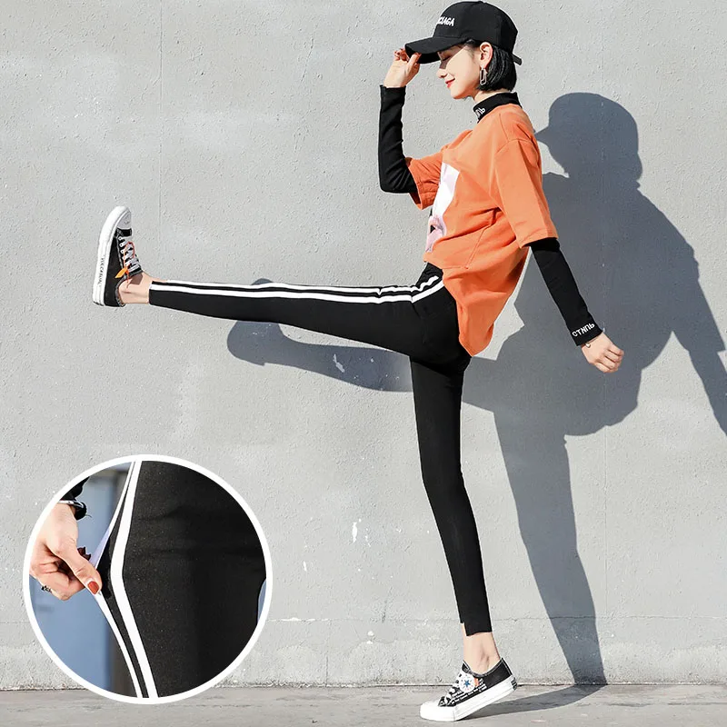 Loyalget Black Women Pencil Pants Casual Elastic Waist Skinny Trousers Plus Size Stretch Office Lady Ankle Length Pants Loyalget Black Women Pencil Pants Casual Elastic Waist Skinny Trousers Plus Size Stretch Office Lady Ankle Length Pants