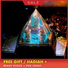 

AURA REIKI Orgone Energy Converter Improve Fortune Resin Crafts Orgonite MineralCrystal Chakra Pyramid