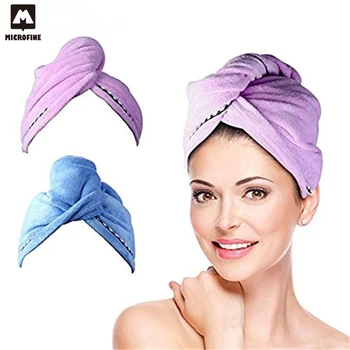 

Rapid Drying Hair Towel Quick-Dry Head Towel For Bath High Quality Microfiber Towel For Lady Man Servitette Microfibre 2019