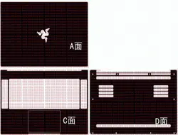 Ноутбука углеродного волокна виниловые наклейки на кожу чехол для нового 2018 Razer blade 15/15. 6 "(продвинутая модель)