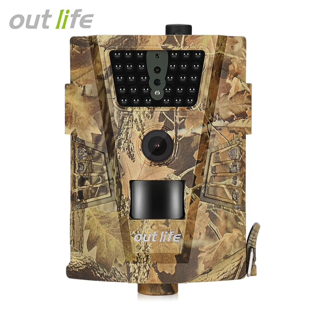 

Outlife Trail Camera 12MP 1080P 30pcs Infra LEDs 850nm Hunting Camera IP65 Waterproof 120-Degree Angle Wild Camera