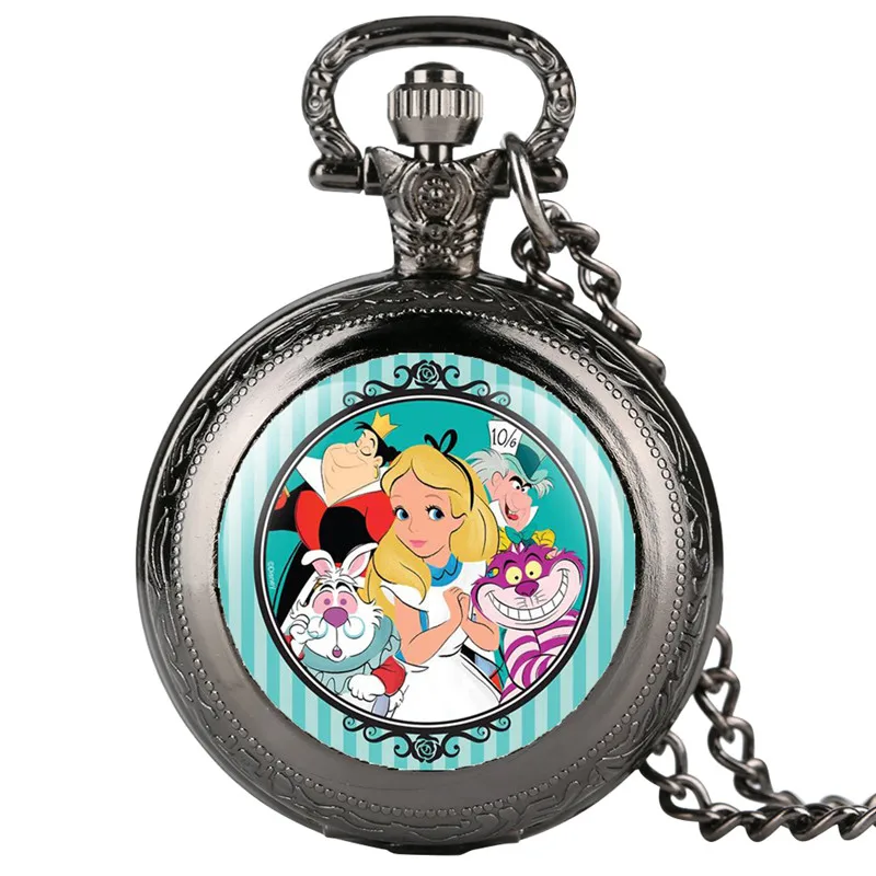 

Watch Chain Pocket Watch for Woman Snow White Theme Pattern Retro Pocket Watch Necklace Creative Gift Pocket Watch for Kid