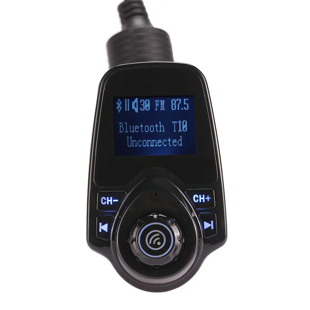 VEHEMO Bluetooth fm-передатчик аудио автомобиля mp3 плееры беспроводной в автомобиле FM модулятор музыка зарядное устройство Радио адаптер с ЖК-дисплей