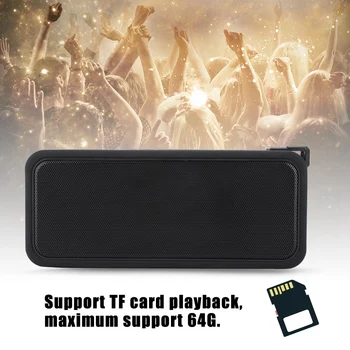 

New Portable Outdoor Bluetooth V4.2 Wireless Rechargeable Speaker Support TF Card Support 3.5mm Terminal Audio Input Speakers