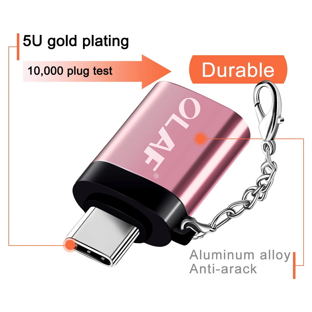 Кабель переходник OLAF USB C OTG Type к 3 0 для Samsung S8 S9 One Plus 6t 6 5t Huawei Xiaomi c OTG|Переходники и