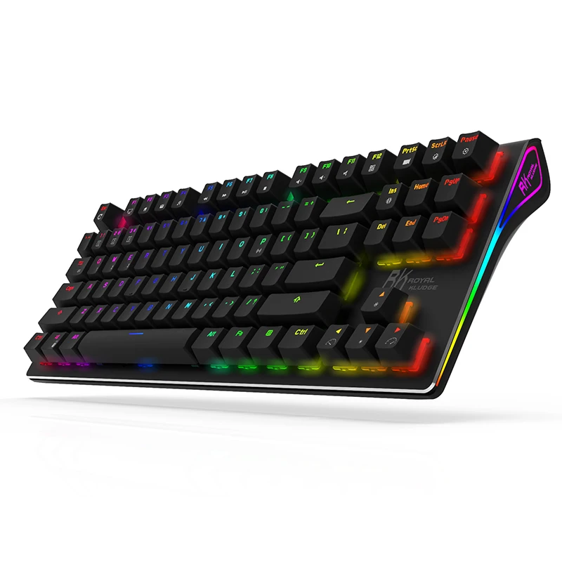  RK G-87 87keys Wireless bluetooth 3.0 USB Wired Mechanical Keyboard Dual Mode Gaming Keyboard Brown