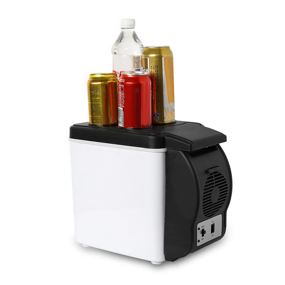 

Mini 6L Car Refrigerator Heat Fridge 12V Auto Freezer Cooler Portable Multi-Function Anti-Rotten Keep Cool Warming Warmer Cooler
