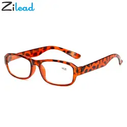 Zilead Для женщин мужские очки для чтения Сверхлегкий Смола объектива старший дальнозоркость пресбиопические очки 1,5 + 2,0 + 2,5 + 3,0 + 3,5 + 4,0 Óculos