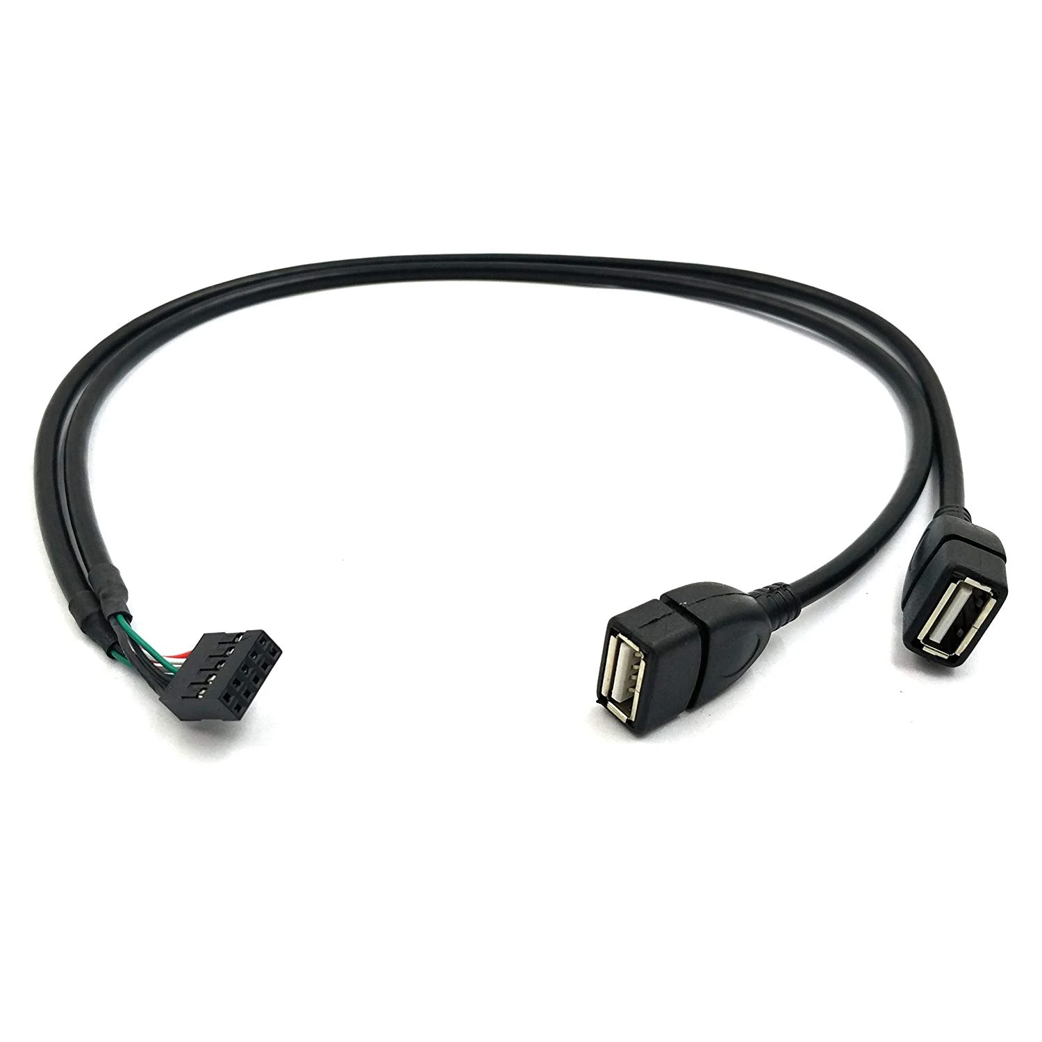 OPQ 30CM 10 Pin Материнская плата женский заголовок в 2 порта двойной USB 0 Мужской
